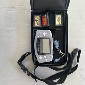 Nintendo Purple and Gray Console Game Boy Advance